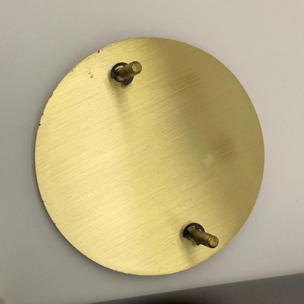 Quartz Linden Shelf Mantel Clock Brown Gold-Tone For Parts‎